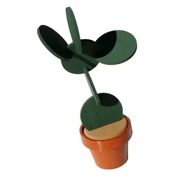NEW Funny Cactus Plant Coaster Set W/ Storage Pot Gag Gift - Picture 3 of 3